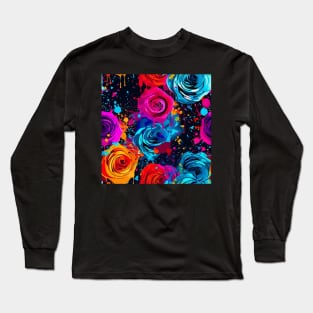 Rainbow flowers Long Sleeve T-Shirt